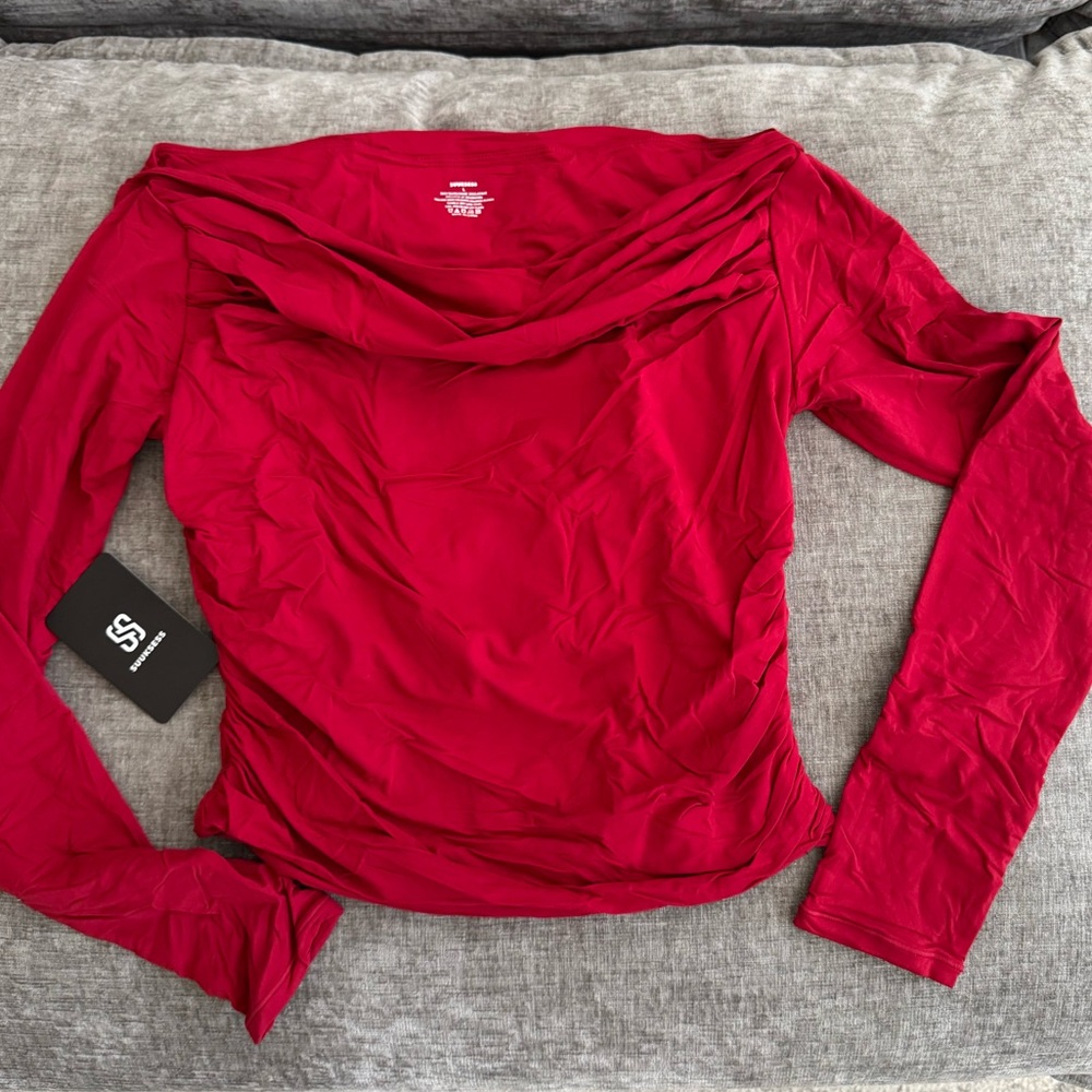 Stylish Red Women's Top